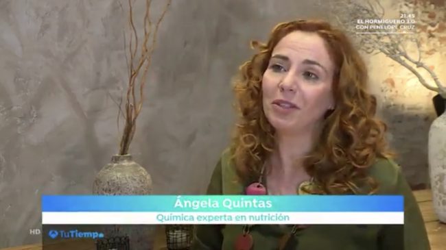 Ángela Quintas en el programa Tu Tiempo, de Roberto Brasero, en Antena 3