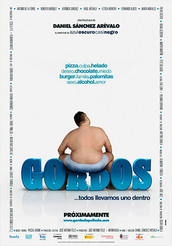 Poster película Gordos