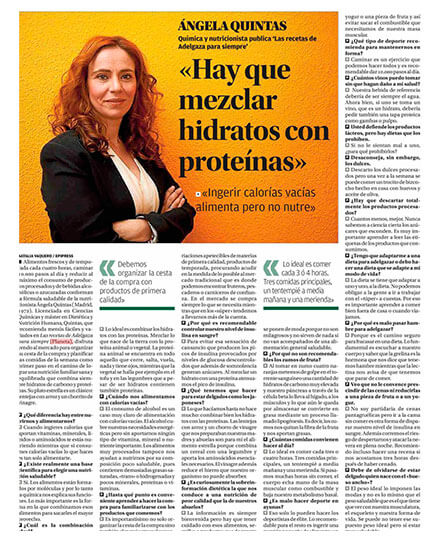 Angela Quintas en prensa